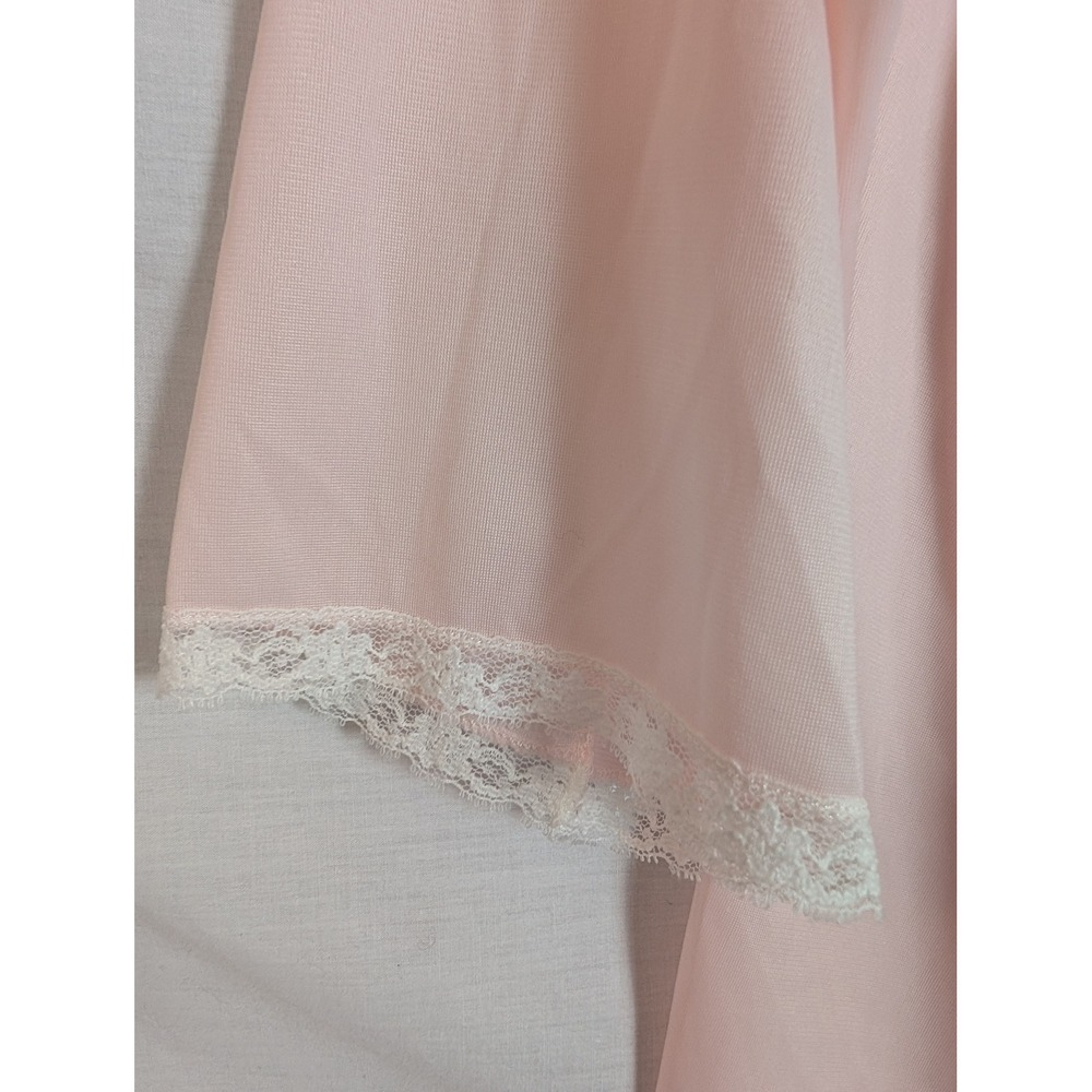 Vintage 60s Blush Pink Boudoir Bed Jacket S Babydoll Coquette Romantic Feminine - Picture 5 of 9
